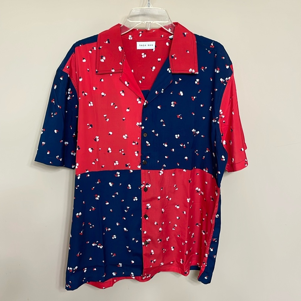 Raga Man, XL,short sleeve button down